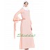 Fairy sleeves abaya- Pink Fairy sleeves abaya- Pink